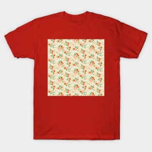 Vintage watercolor folk flowers T-Shirt